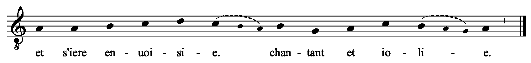 Refrain musical notation